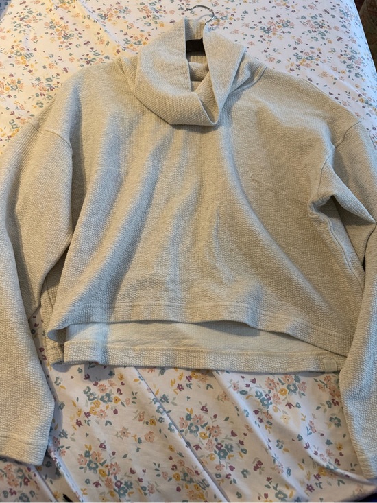 lululemon athletica Sweaters - lululemon athletica Cream Funnelneck Cropped Sweater
